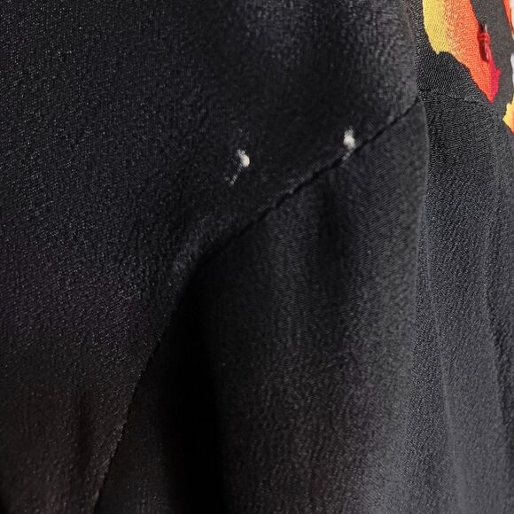 Diane Gilman Silk Sequin Cockatoo Tropical Birds Floral Blouse Size Large VTG - Picture 13 of 16